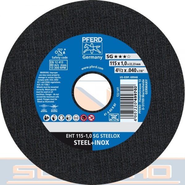 DISCO DE 4  -  1/2" X 0.40" X 7/8" para corte